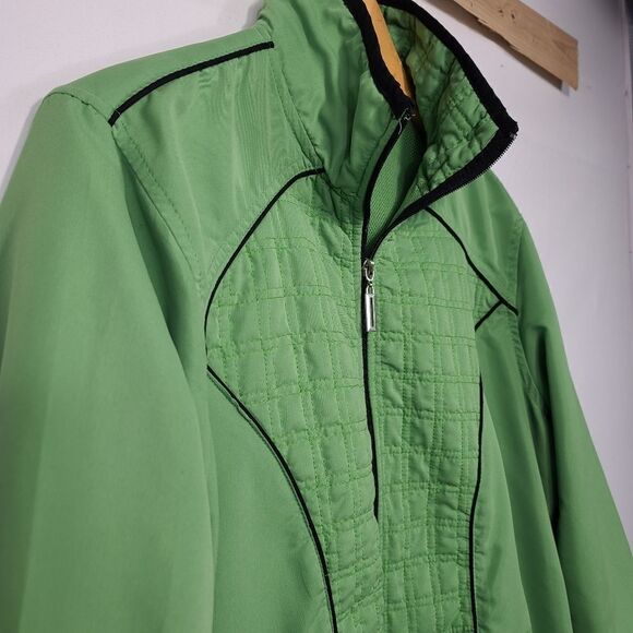 Kim Rogers Womens Green Zip Up Jacket - Picture 4 of 11